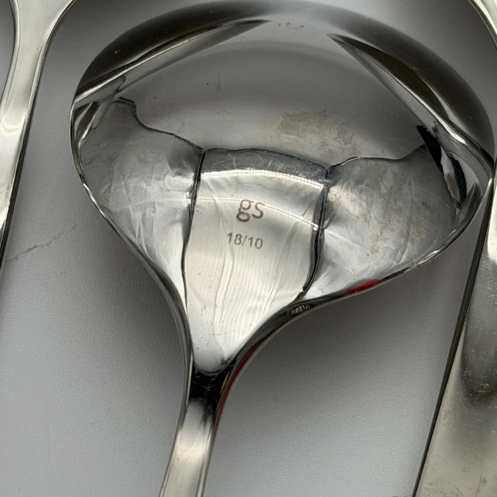 Gourmet Settings Windermere 18/10 Stainless Round Soup Spoons Set of 9 Mirror